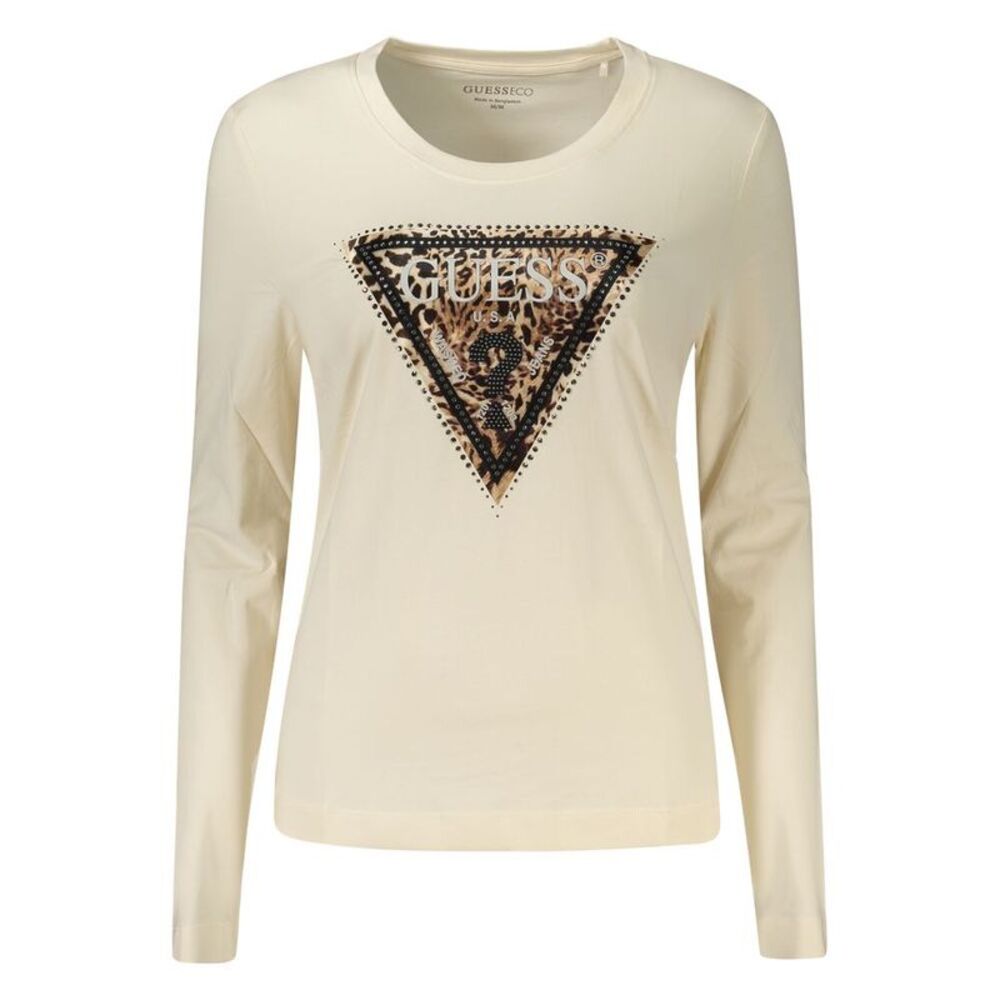 Guess Jeans Beige Cotton Women's T-Shirt
